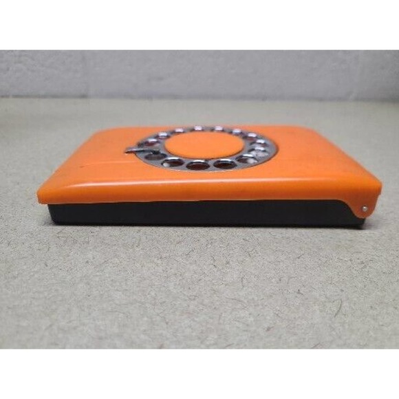 Vintage Orange Telephone Index Rotary Dial Address Book Retro - Picture 3 of 6
